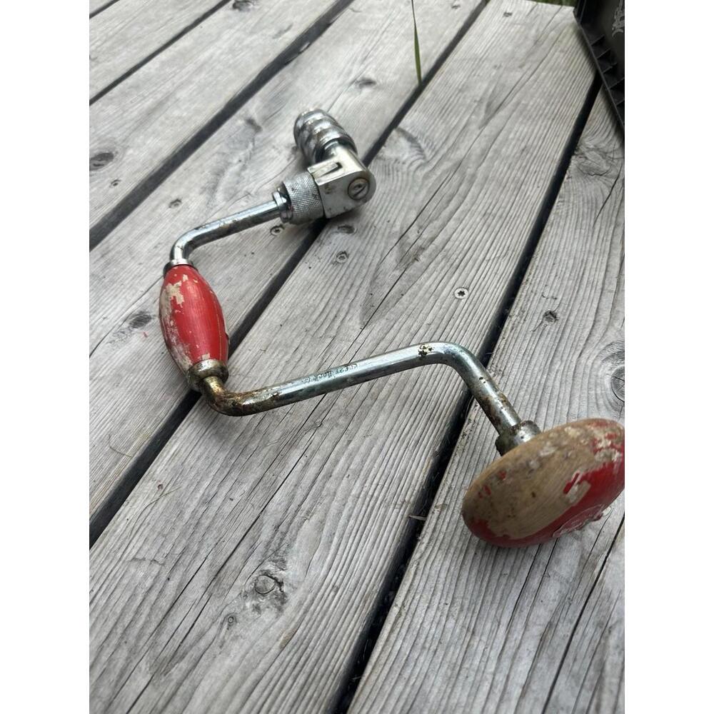 Great Neck 12" Ratcheting Brace & Bit  fine drilling Hand Drill